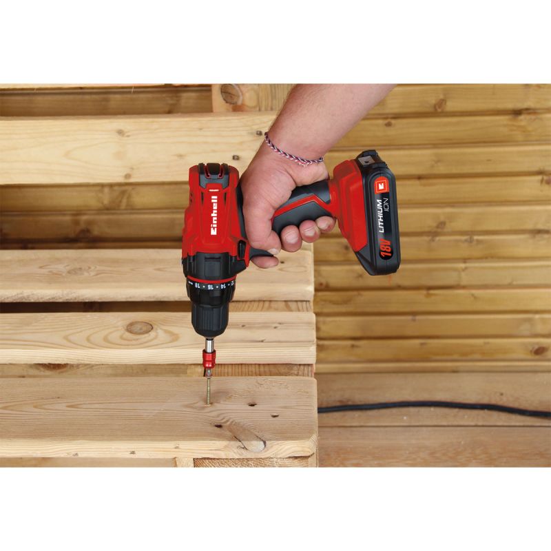 Einhell Akku-Bohrschrauber TC-CD 18-2 Li 1 Akku 3-teilig