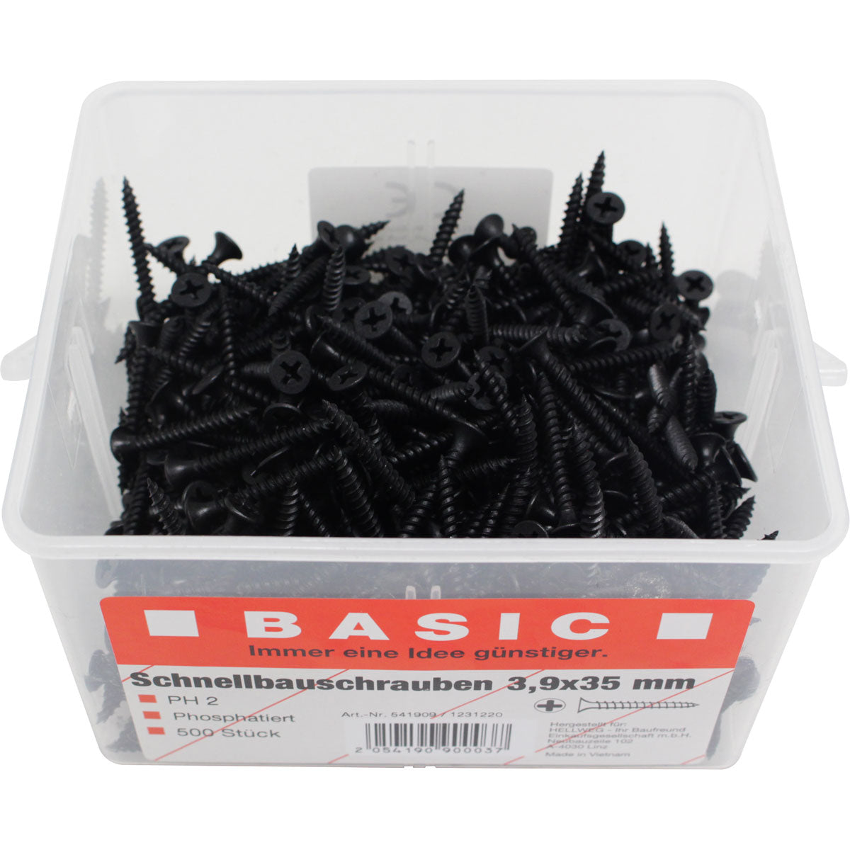 Basic Schnellbauschrauben-Eimer 3,9 x 35 mm 500 Stück